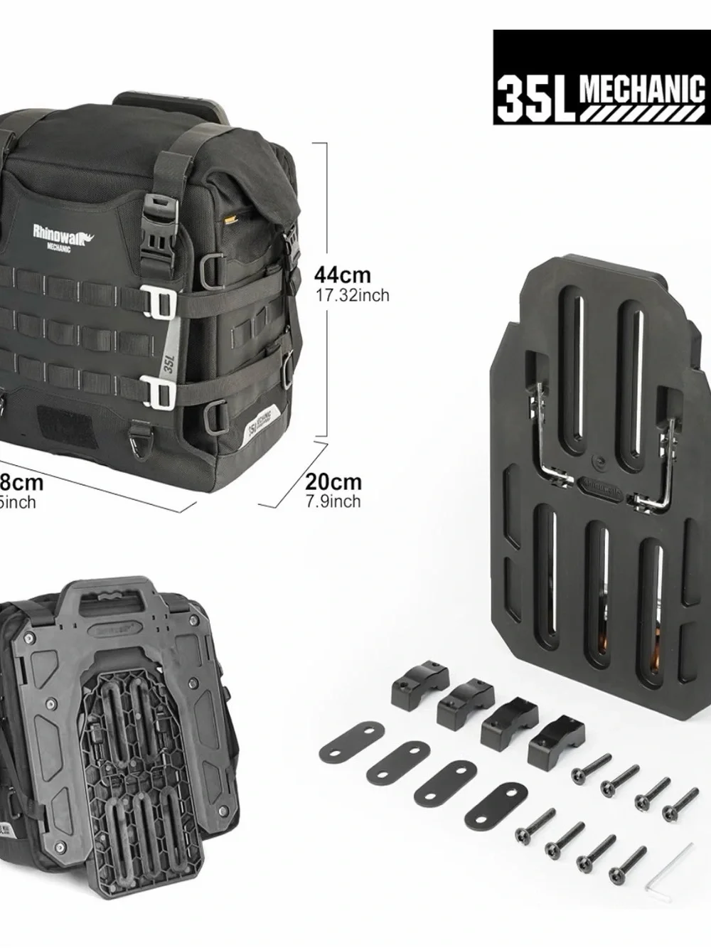 Mechanic Black Motorcycle Tool Bag